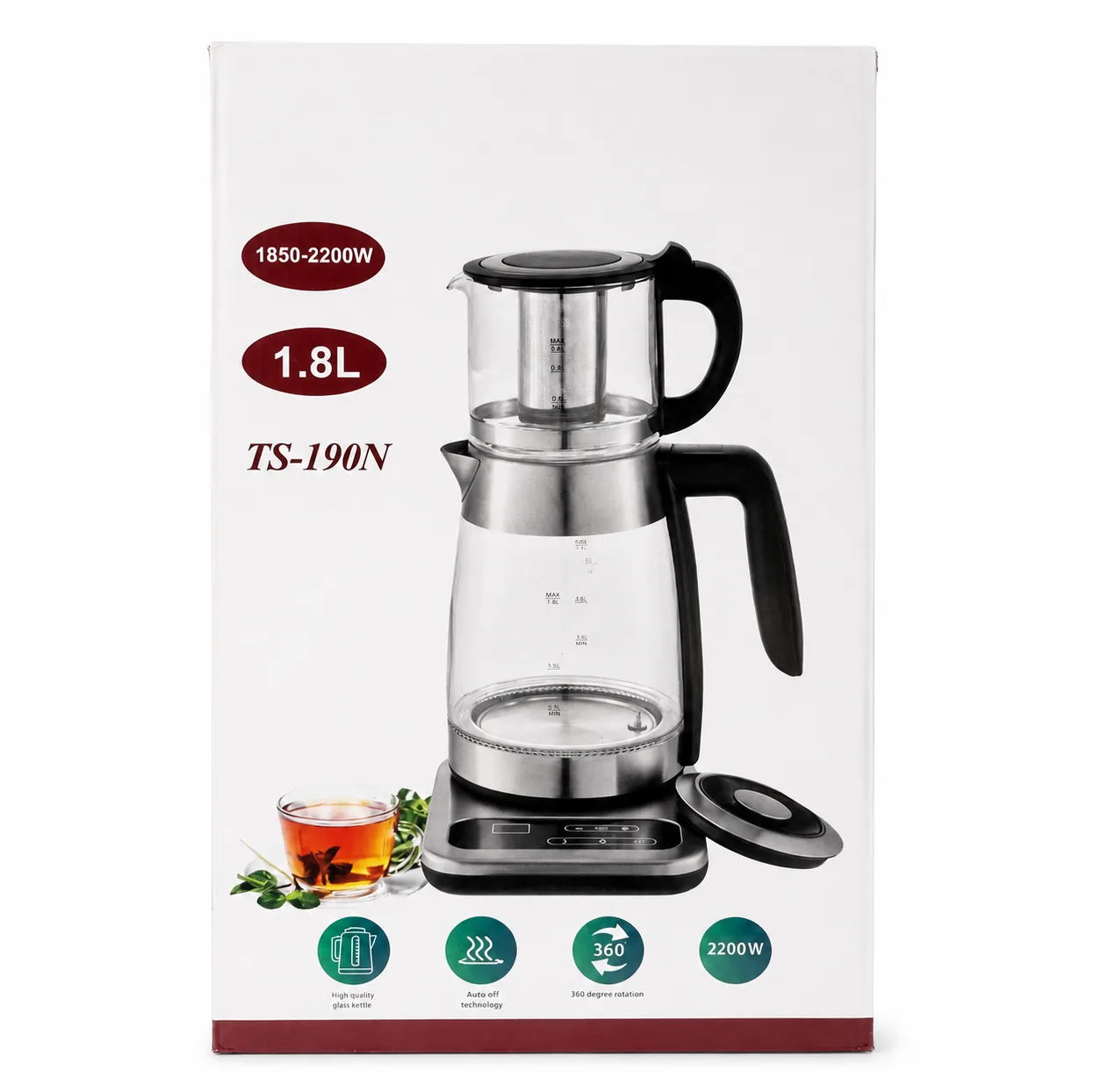 چای ساز روی هم مدل TS-190N