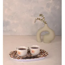 سینی بدون دسته مهروز مدل 6652 یوزپلنگ سایز 21×32  سانتی متر
