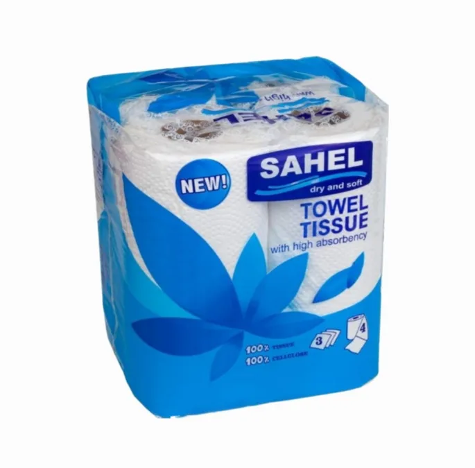 دستمال حوله ای ساحل مدل اقتصادی 6 بسته 4 عددی