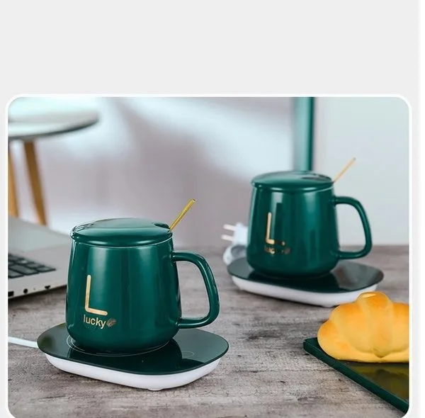ماگ لاکی مدل Warmer Cup به همراه صفحه گرم کن برقی