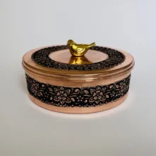 شکلات خوری مسی طرح گل کد ZH356.10