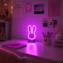 تابلو نئونی طرح خرگوش کد p18