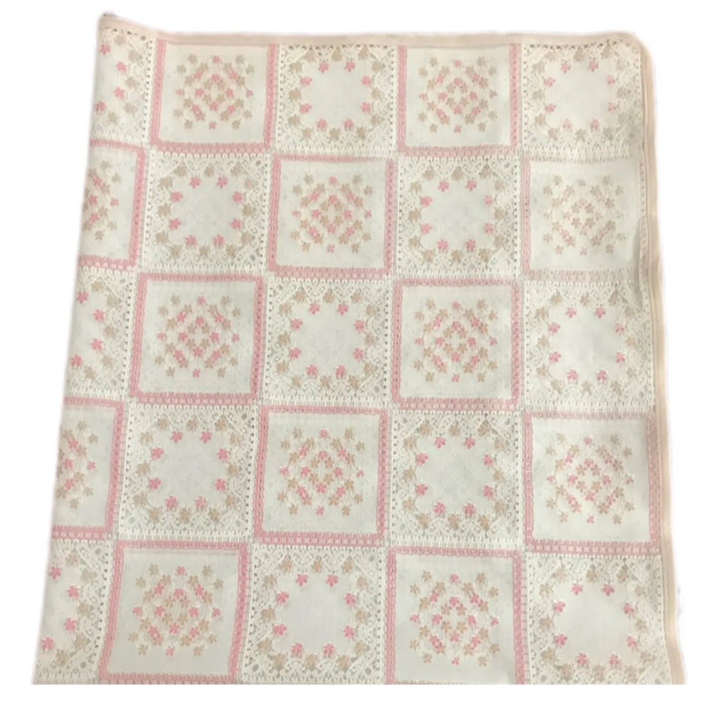 سفره 4 نفره مدل رویال طرح گیپور کد 05 سایز 100×100 سانتی متر