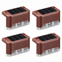 چراغ پارکی خورشیدی مدل Solar Deck بسته 4 عددی