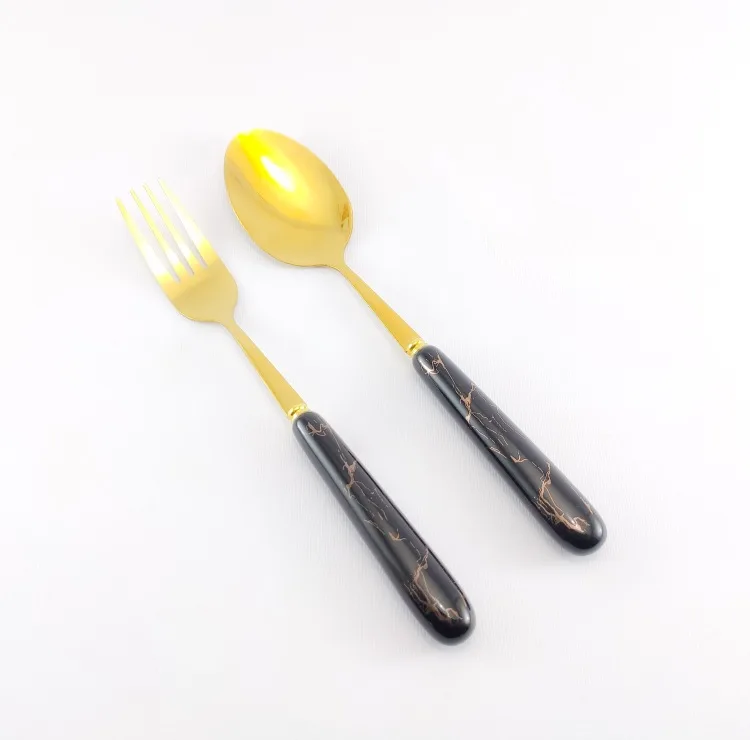 ست قاشق و چنگال 12 پارچه مدل ماربل کد 59