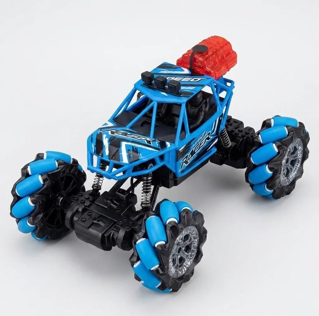 ماشین کنترلی آفرود مدل Climbing Spray Car با باتری شارژی، قابلیت اسپری، بدنه پلاستیکی و 4 چرخ
