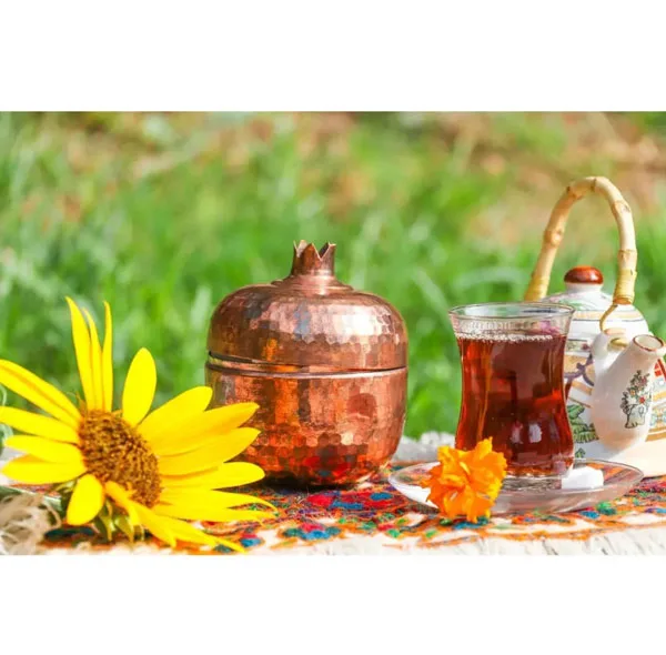 قندان مسی طرح انار کد ZH05.2