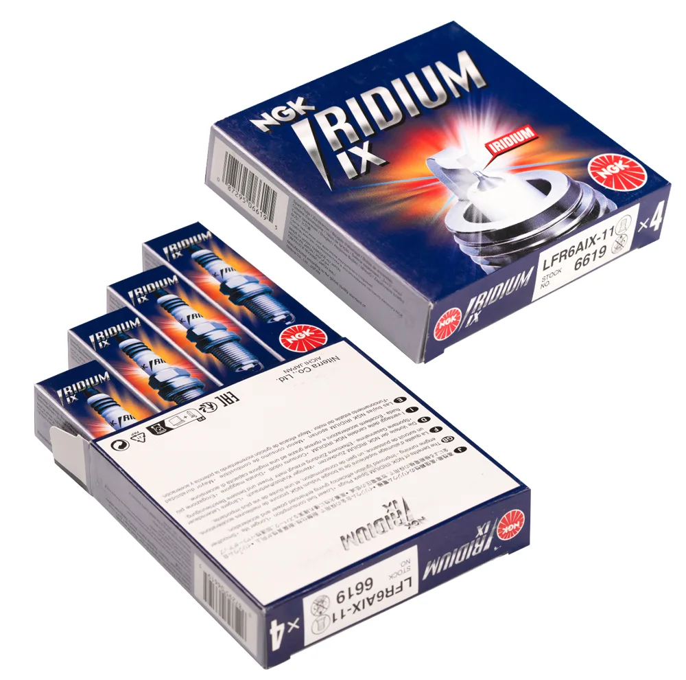 شمع خودرو ان جی کی مدل LFR6AIX-11 6619 پایه بلند تک پلاتین مناسب برای تارا TU5P بسته 4 عددی