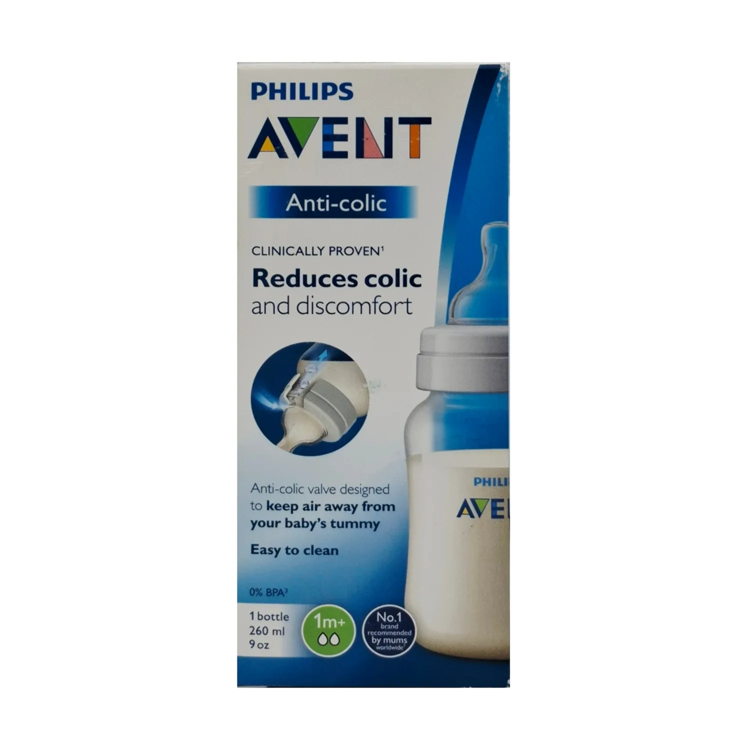 شیشه شیر اونت مدل کلاسیک آنتی کولیک ظرفیت 260 میلیلیتر