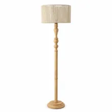آباژور مدل ایستاده چوبی خراطی مکرومه کد AO-M