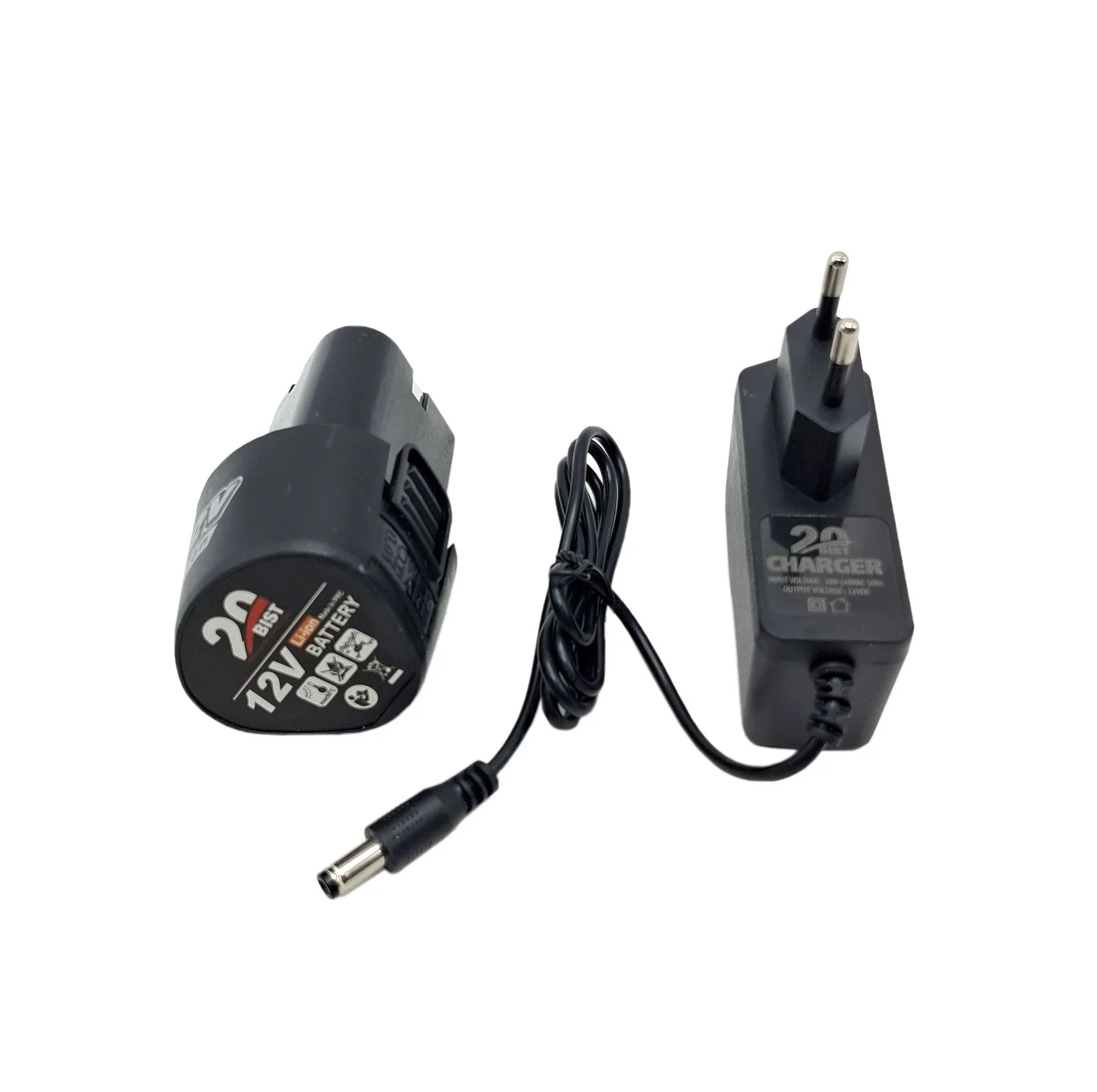 مجموعه شارژر و باتری دریل شارژی 12 ولت 1/5 آمپر بیست مدل 12V مجموعه 2 عددی