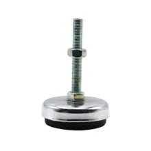 پایه ضربه گیر مدل کف لاستیکی کد YP-NIKEL CHROME-94MM/12MM