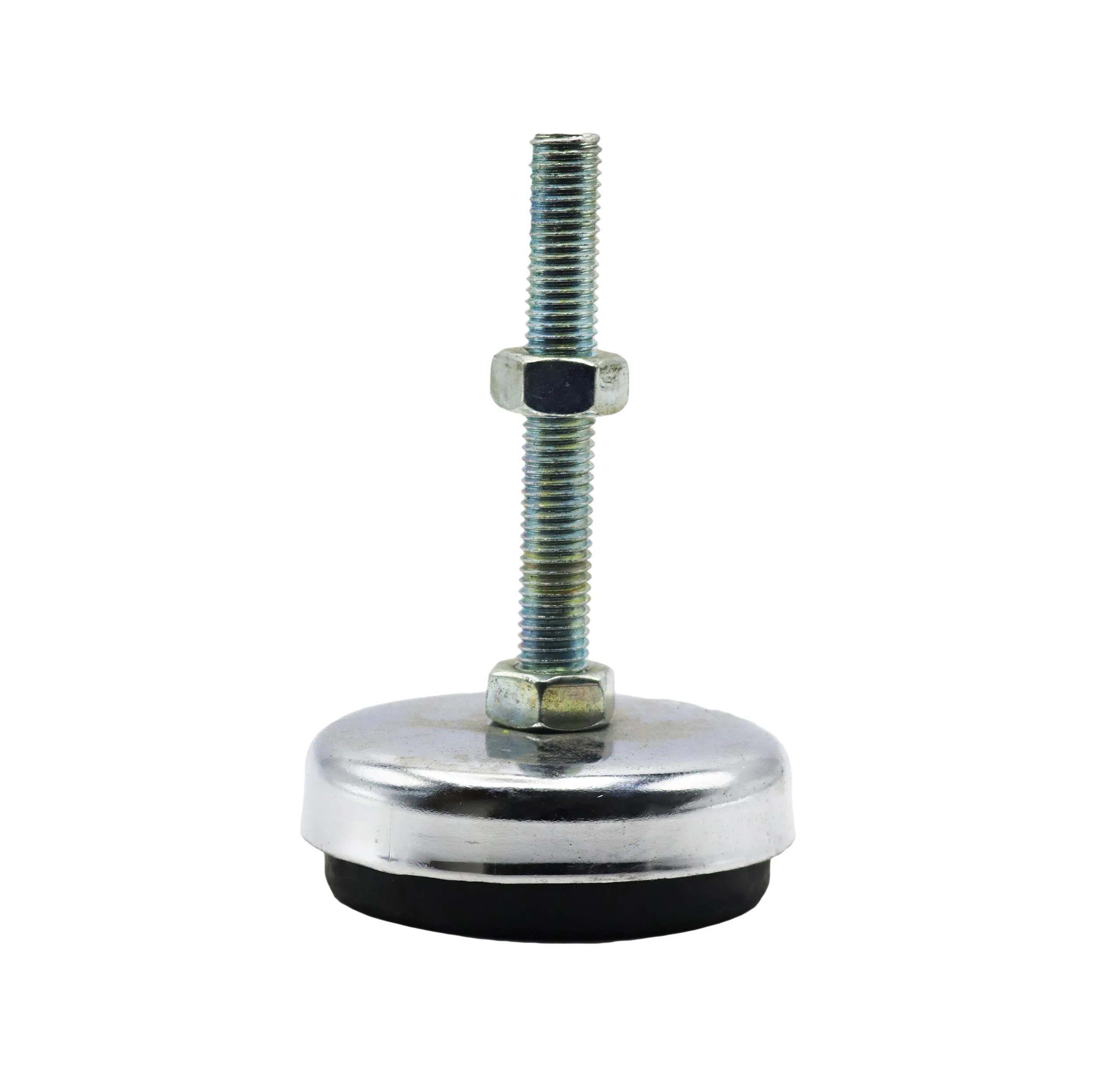 پایه ضربه گیر مدل کف لاستیکی کد YP-NIKEL CHROME-94MM/12MM