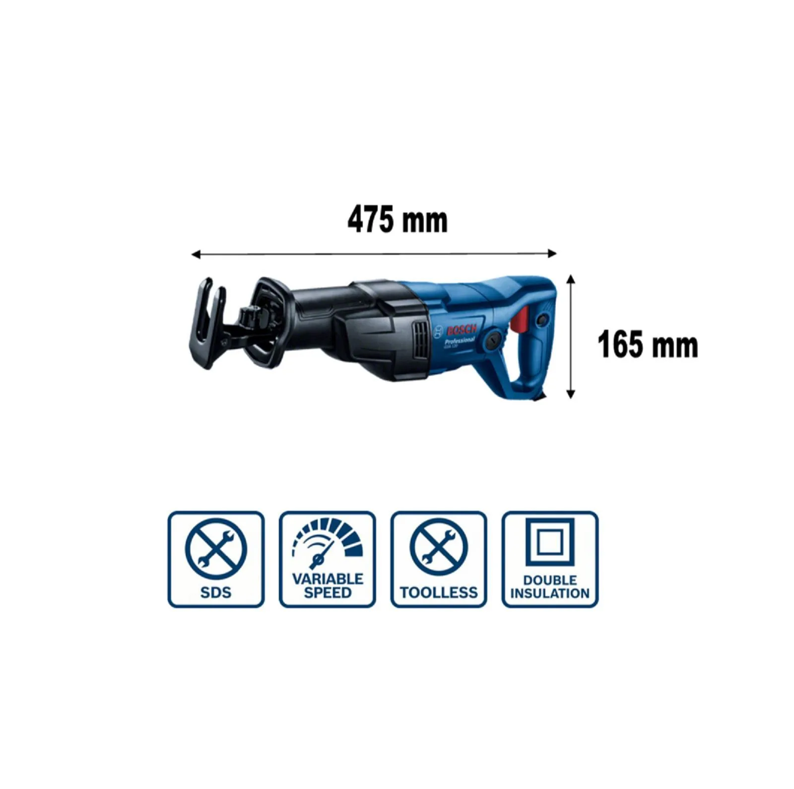 اره افقی بر بوش مدل GSA 120 Professional