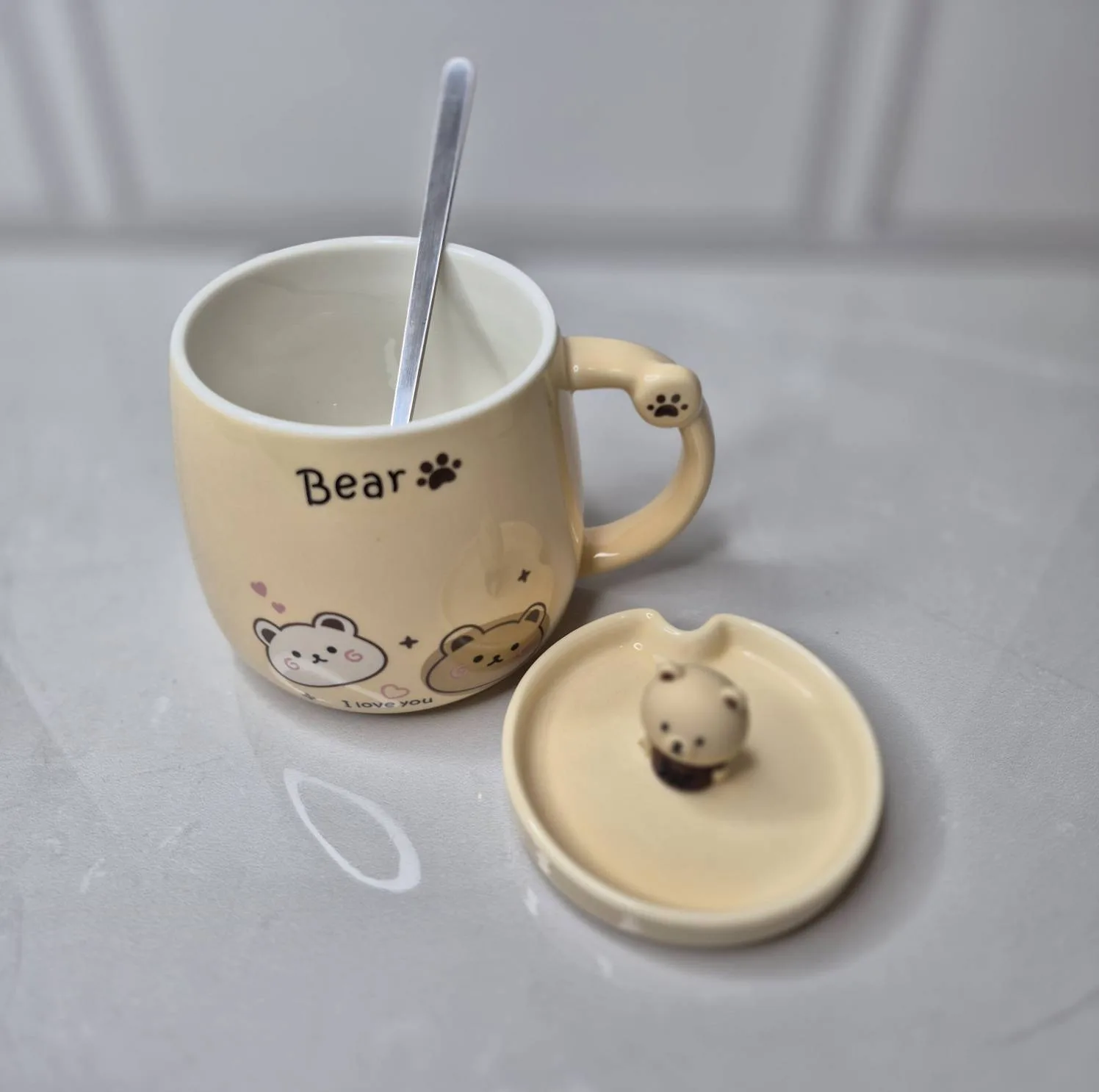 ماگ طرح خرس عاشق مدل Cute Bear