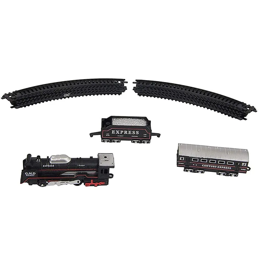 قطار بازی مدل چراغدار طرح کلاسیک همراه با علائم راه کد jhx3303