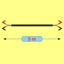 کابل اتصال باتری به باتری خودرو مدل Cross 1000A-5m