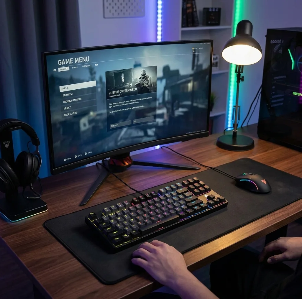 کیبورد گیمینگ فنتک مدل Atom87 MK876V2Blueswitch