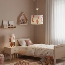 آباژور رومیزی کودک مدل خرس و بادکنک