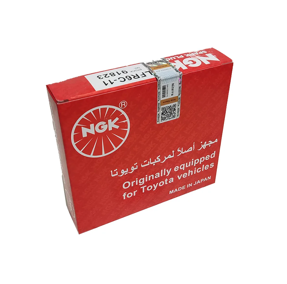 شمع خودرو ان جی کی مدل تک پلاتینی پایه بلند کد LFR6C-11 91823 بسته 4 عددی