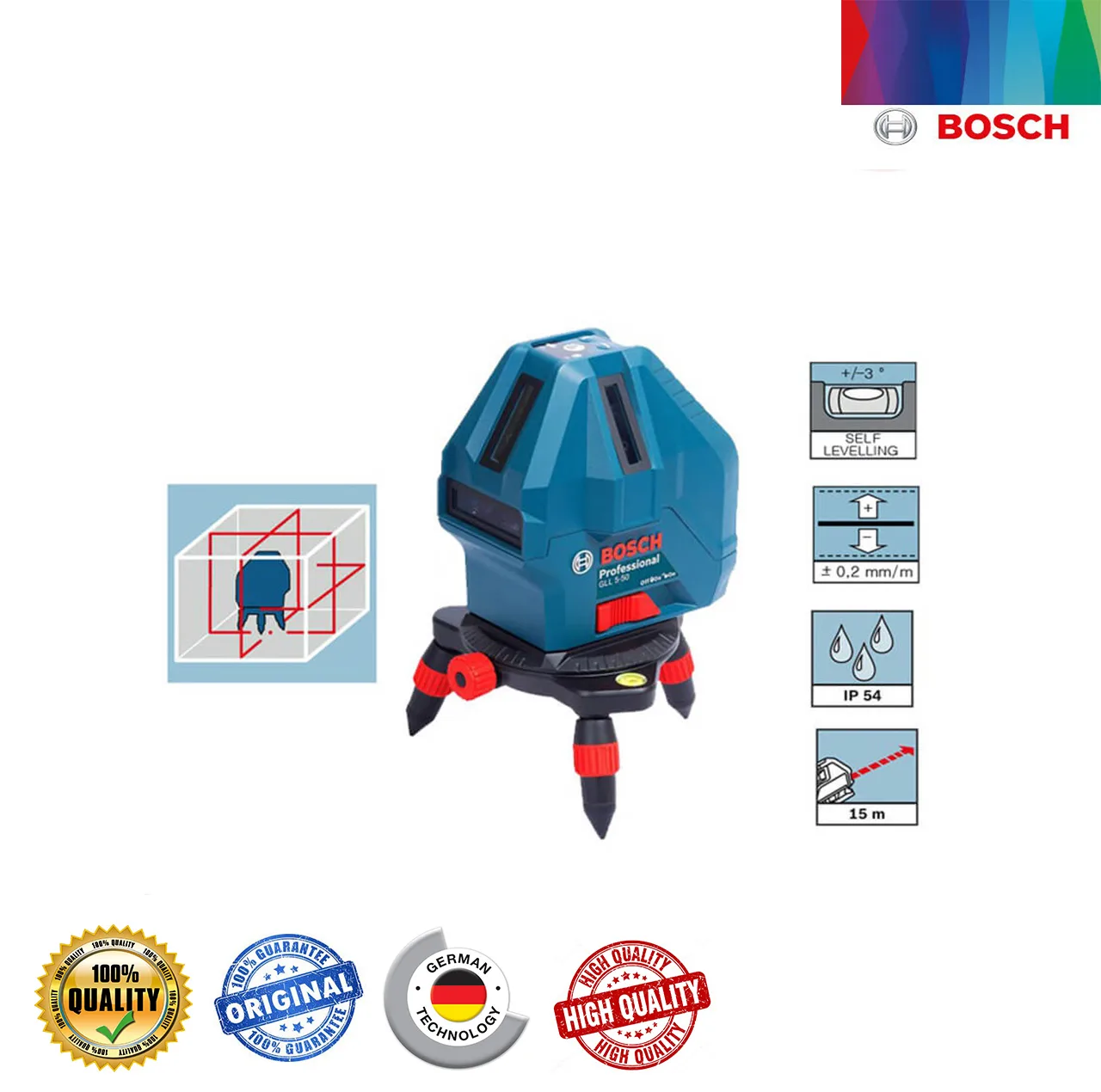 تراز لیزری بوش مدل GLL 5-50 X professional