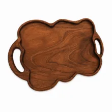 سینی چوبی مدل برگ