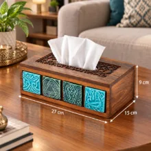 جای دستمال کاغذی مدل فیروزه SJ20016