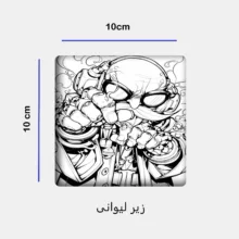 ست ماگ زیر لیوانی و پد ماوس مدل پیر مرد کد 112