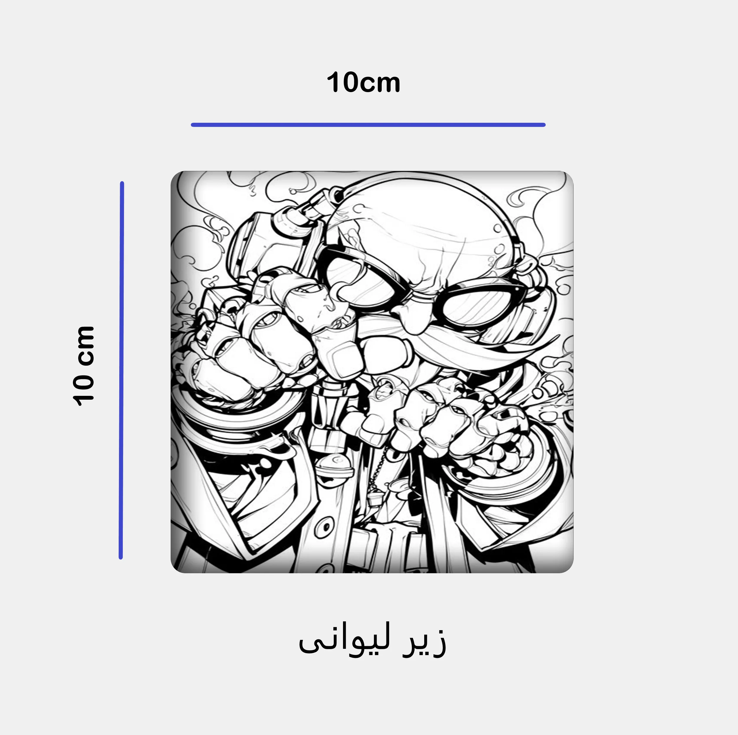 ست ماگ زیر لیوانی و پد ماوس مدل پیر مرد کد 112