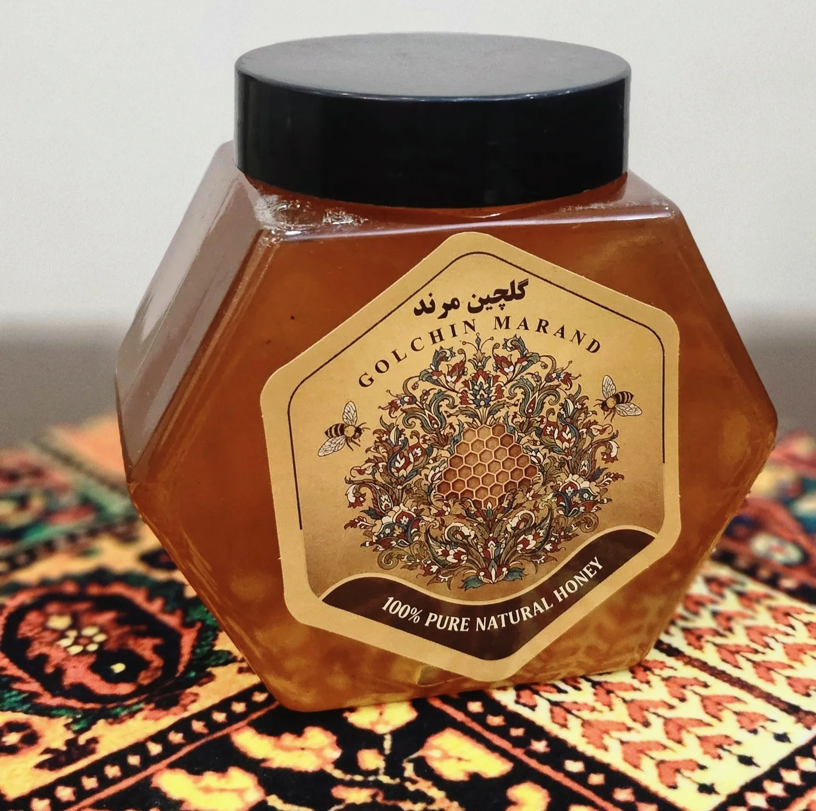 عسل طبیعی چهل گیاه گلچین مرند - 1000 گرم