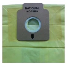 پاکت جاروبرقی ناسیونال مدل mc7540 بسته5عددی مناسب جاروبرقی ناسیونال مدل 7590، 7580 و 7540 به همراه یک عدد فیلتر