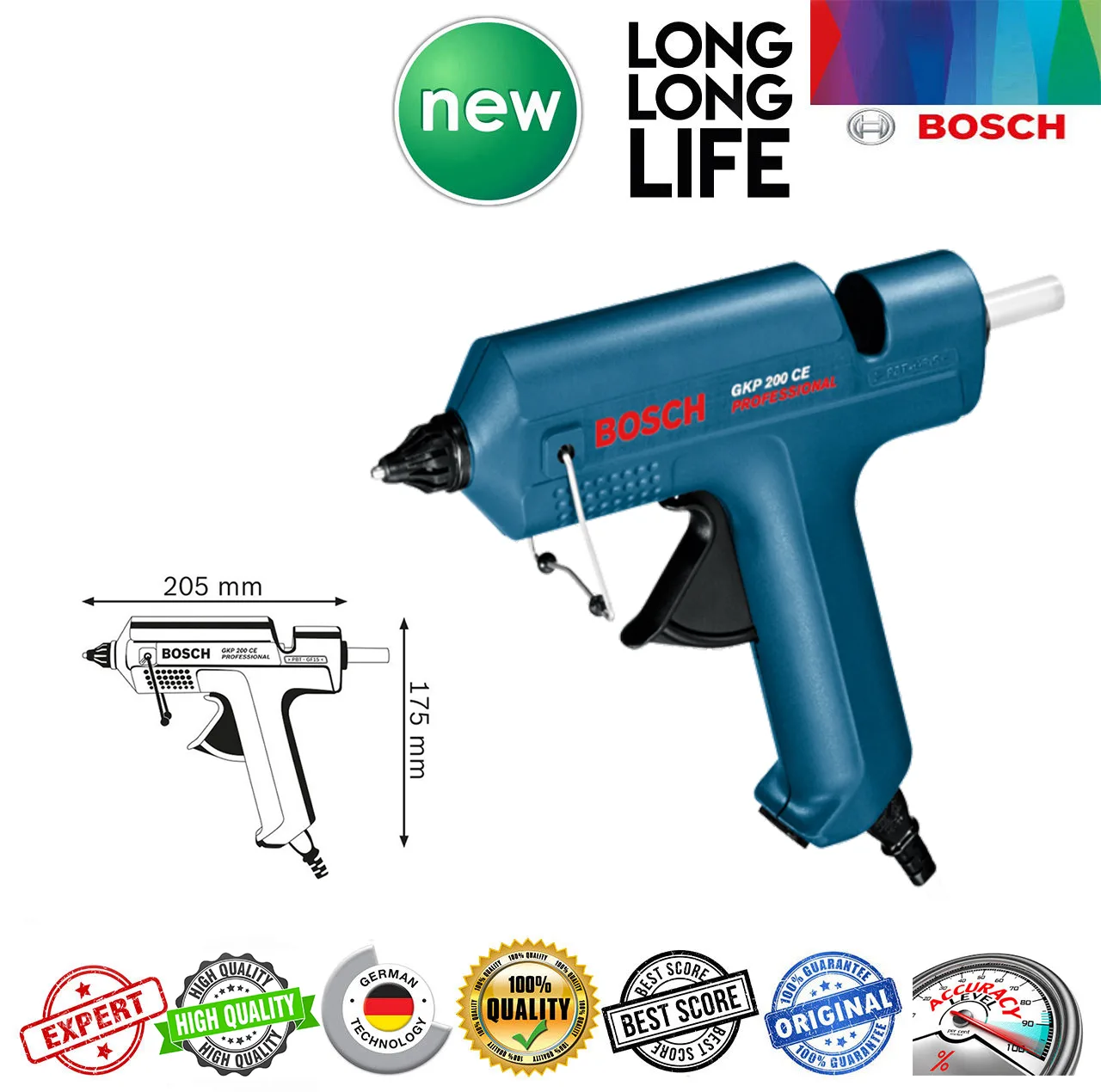 دستگاه چسب حرارتی بوش مدل حرفه ای GKP 200 CE - professional