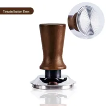 تمپر قهوه مدل 51mm wood handle شیار دار