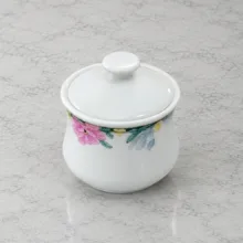 سرویس چای خوری ۱۷ پارچه ۶ نفره مدل گل رز کد ۱۲۱۵