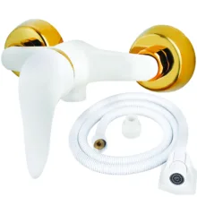 شیر سرویس بهداشتی ایلمان مدل اردکی WW.G به همراه شلنگ توالت