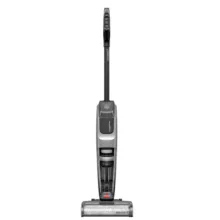 جارو شارژی عصایی بیسل مدل CrossWave OmniForce EDGE 4000E با باتری 2500mAh، توان مکش 31 AirW، سه حالت کاری PowerVac، PowerMop و Turbo، مخزن زباله 660 میلی‌لیتری، مخزن مایعات 440 میلی‌لیتری، برس خودتمیزشونده و فناوری ZEROGAP