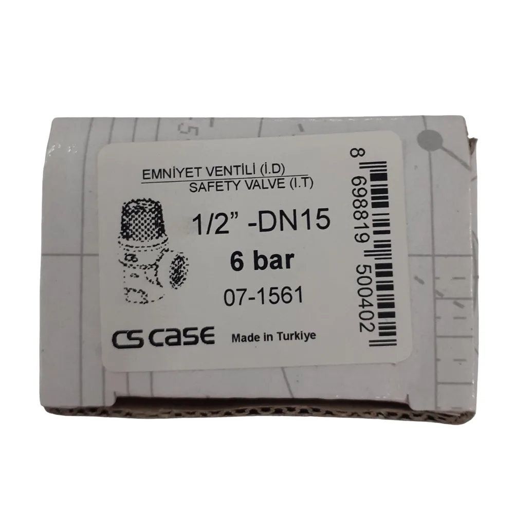 شیر اطمینان پکیج سی اس کیس مدل 6bar-1/2inch