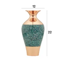 گلدان فیروزه کوبی مدل مرغی کد 20