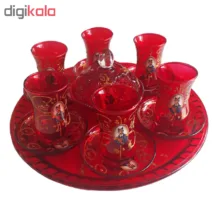 سرویس چای خوری 15 پارچه طرح شاه عباسی کد 1311