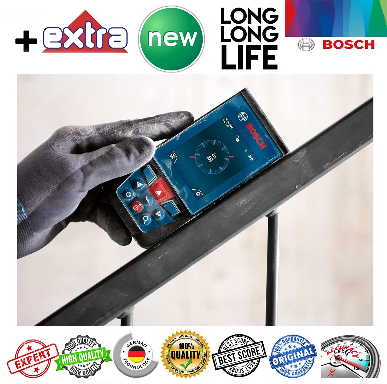 متر لیزری بوش مدل GLM 100-25 C ح