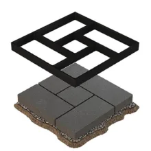 قالب سنگفرش بتن پلاست کد X140
