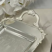 سینی مدل پایه دار برنجی