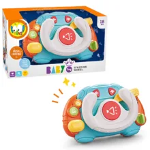اسباب بازی ناب سل مدل فرمان موزیکال چراغدار بامزه کد BABY TOY STEERING WHEEL همراه با صدای استارت ماشین
