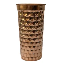 گلدان مسی سه بعدی طرح شش ضلعی کد ZH394