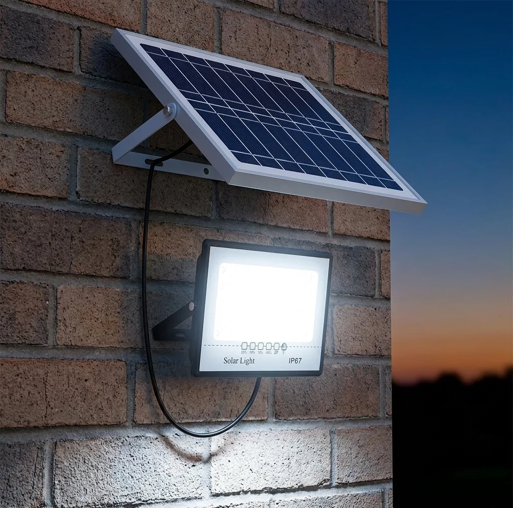 پروژکتور خورشیدی 200 وات مدل 200W-MTX3 به همراه پنل خورشیدی