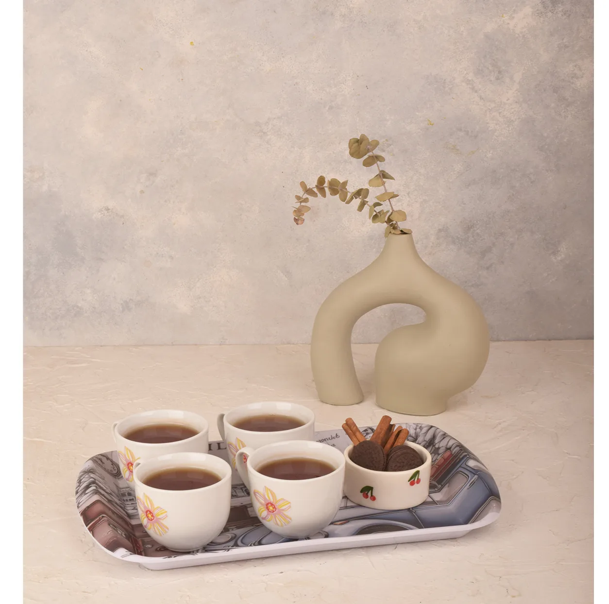 سینی دسته دار مهروز مدل A-1003 چمدان سایز 20×32 سانتی متر