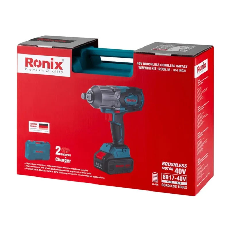 آچار بکس شارژی رونیکس مدل 8917-40v