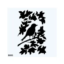 شابلون طرح گنجشک کد b893-20