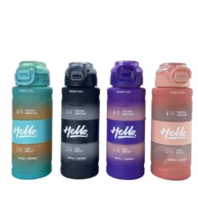 قمقمه مدل HELLO دور سیلیوکونی، با حجم 800 میلی‌لیتر و نی دار