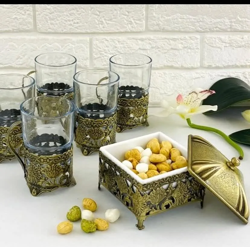 سرویس چای خوری 7 پارچه دیانا مدل 1610a